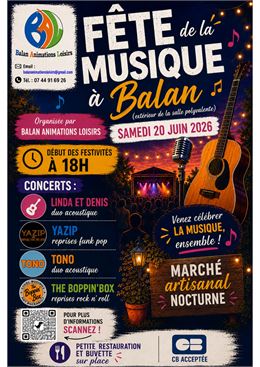 Fête de la musique - Balan Animations Loisirs