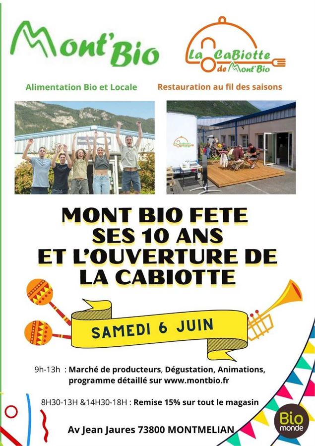 Mont'Bio dête ses 10 ans !