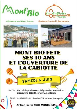 Mont'Bio dête ses 10 ans !