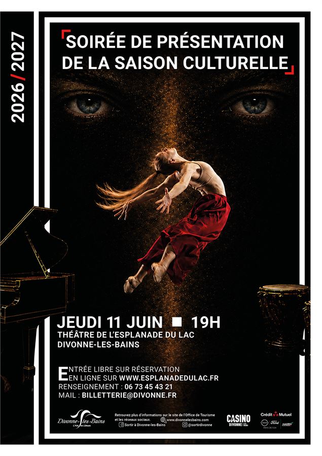 Présentation de la saison 26-27 du Théâtre de l'Esplanade du Lac - Service Communication de Divonne-