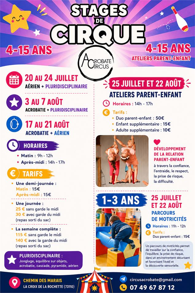 Parcours de motricité 1-3 ans