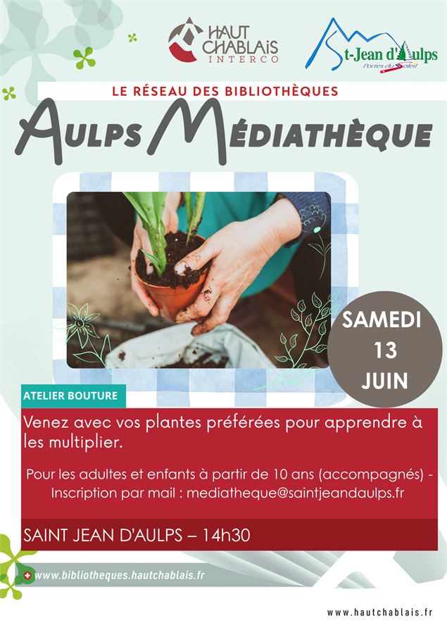 Atelier bouture_Saint-Jean-d'Aulps - Médiathèque Saint Jean d'Aulps