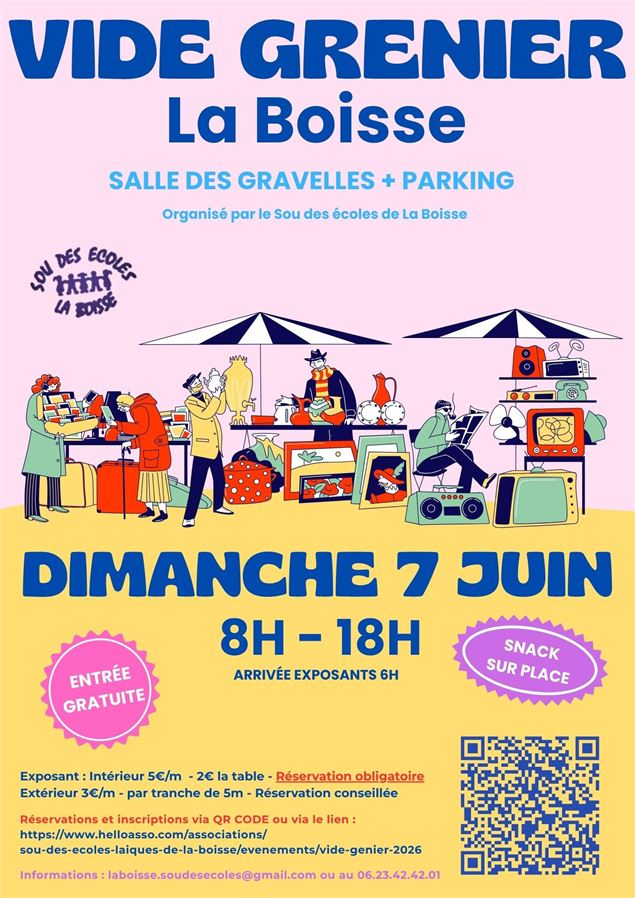 Vide grenier du Sou des Ecoles_La Boisse - Sou des écoles de la Boisse
