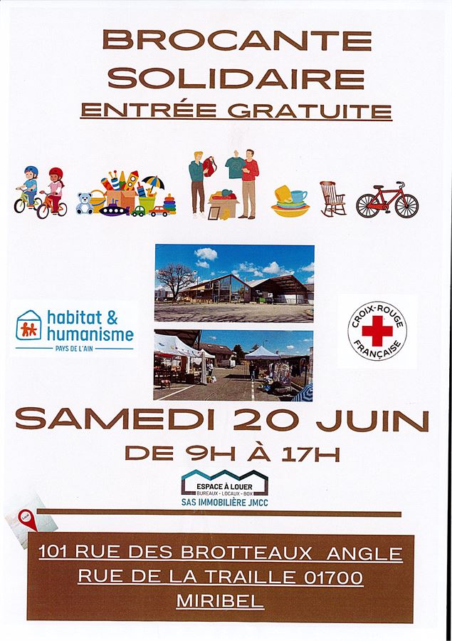 Brocante solidaire par Habitat et Humanisme et La Croix Rouge - Habitat et Humanisme et La Croix Rou