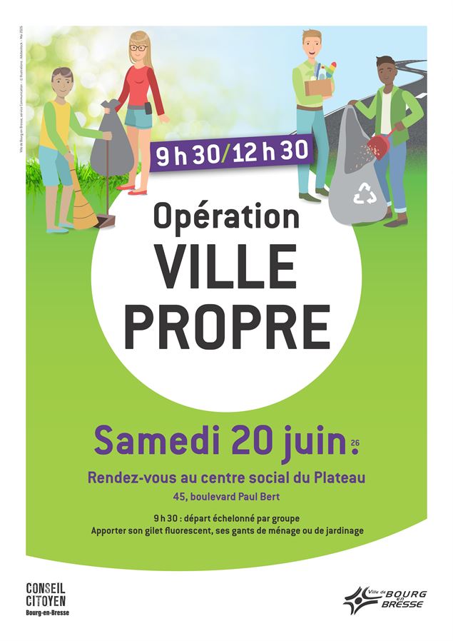 Opération Ville Propre - Ville de Bourg-en-Bresse