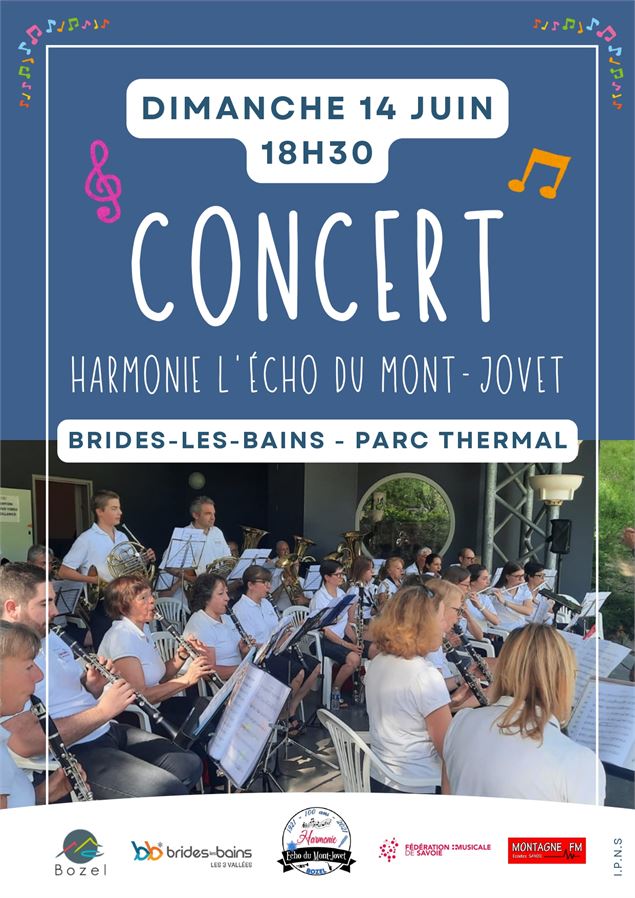 Concert de l'harmonie l'Echo du Mont-Jovet -Dimanche 14 juin_Brides-les-Bains