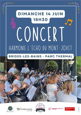 Concert de l'harmonie l'Echo du Mont-Jovet -Dimanche 14 juin_Brides-les-Bains