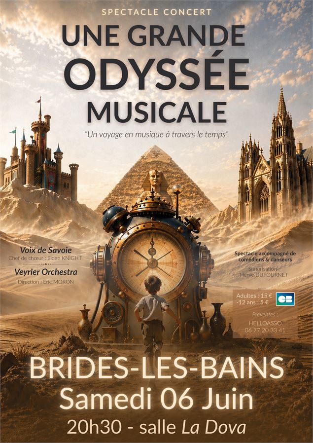 Une grande Odyssée Musicale - Samedi 06 juin à 20h30_Brides-les-Bains
