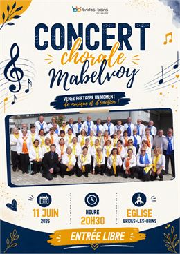 Concert à l'église - Chorale de Mablevoy - Jeudi 11 juin_Brides-les-Bains