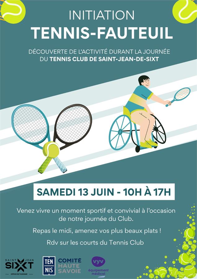 Affiche officielle de l'événement - Tennis Club