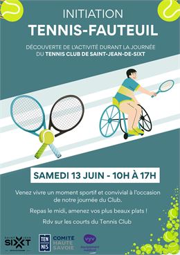 Affiche officielle de l'événement - Tennis Club