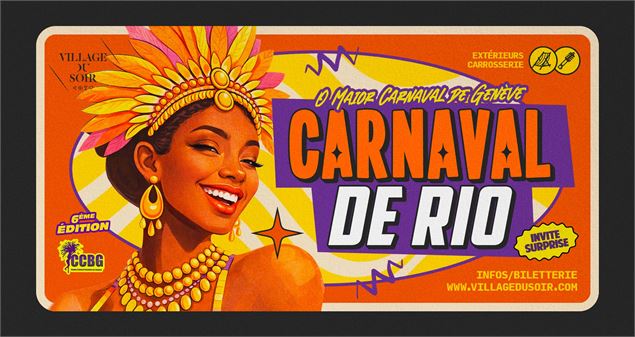 Carnaval de Rio - village du soir