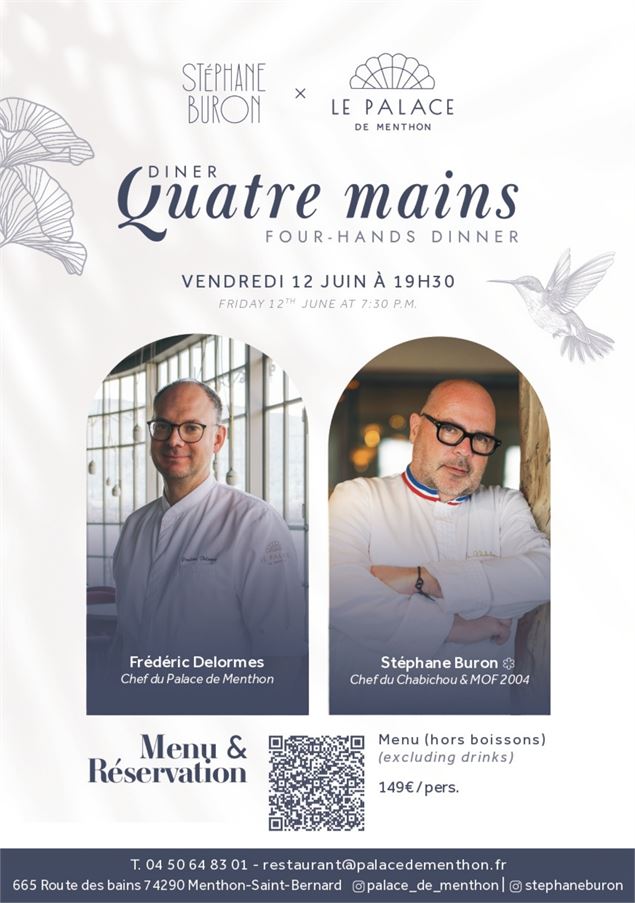 Dîner à 4 mains_Menthon-Saint-Bernard - Palace de Menthon
