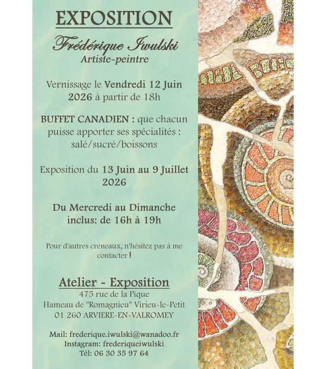 Exposition des peintures de Frédérique Iwulski_Arvière-en-Valromey - Frédérique Iwulski