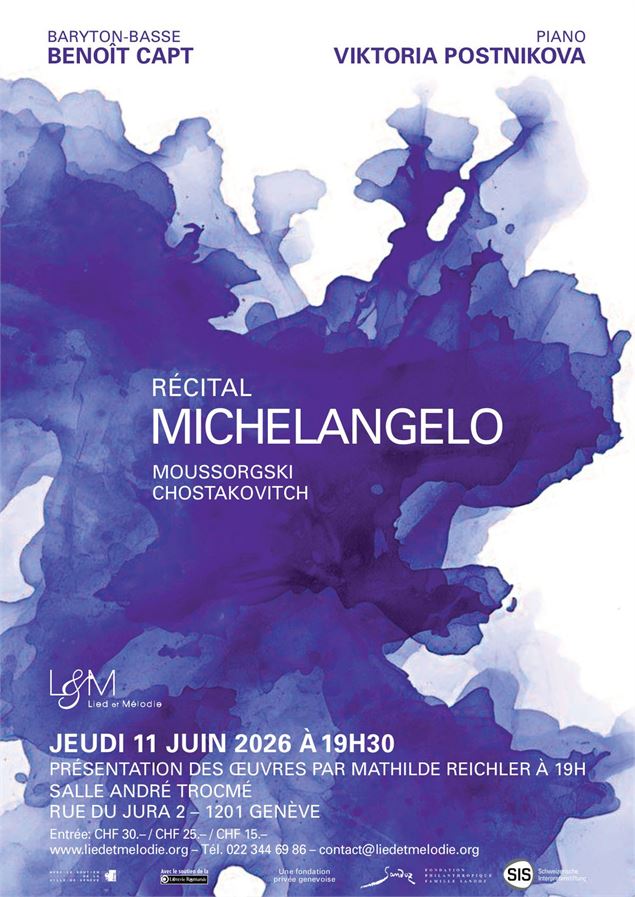 Récital Michelangelo - Association Lied et Mélodie