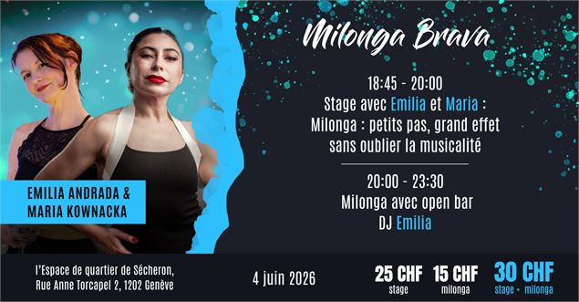 Milonga Brava avec Emilia Andrada et Maria Kownacka - Milonga Brava