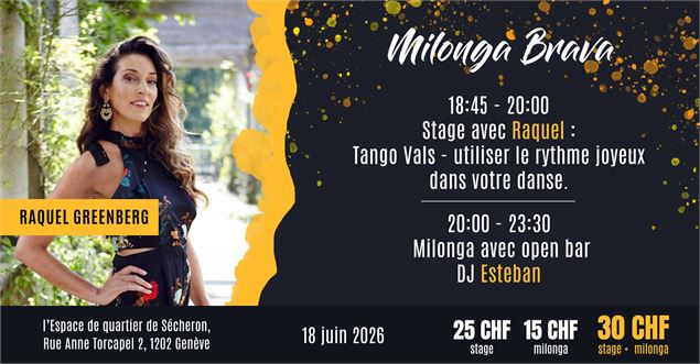 Milonga Brava avec Raquel Greenberg - Milonga Brava