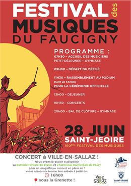 Concert de la batterie fanfare de Cluses et de l'harmonie municipale de Passy - @ville-en-sallaz
