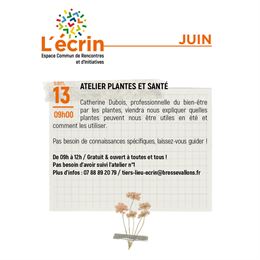 Atelier Bienfaits des Plantes n° 2
