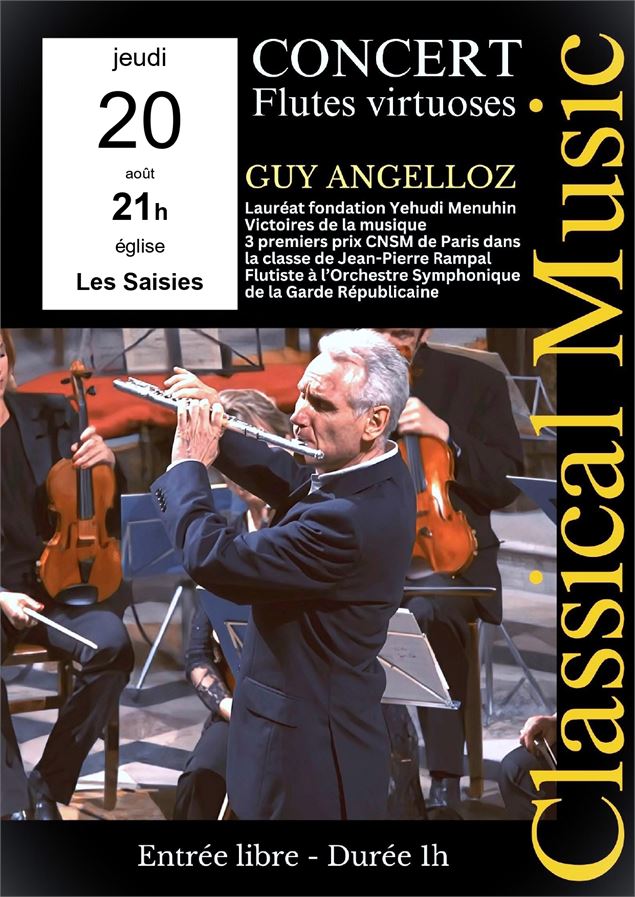 Concert de flûtes virtuoses - Guy Angelloz Les Saisies_Les Saisies