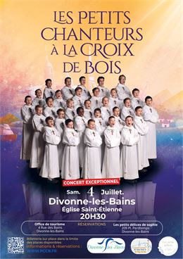 Concert exceptionnel des Petits Chanteurs à la Croix de Bois - Affiche