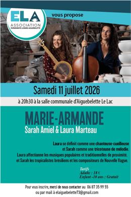 concert Marie Armande_Aiguebelette-le-Lac - ELA Aiguebelette