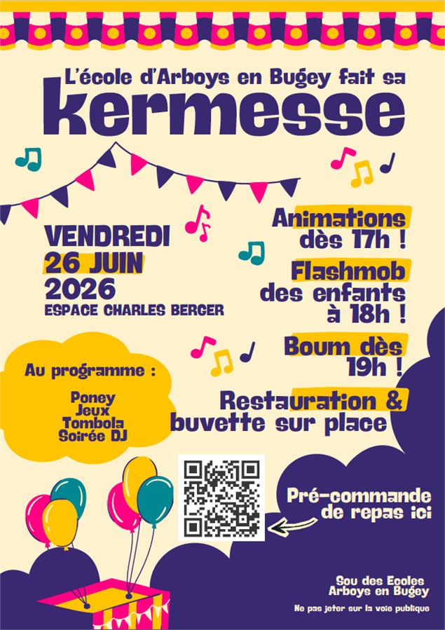 Kermesse_Arboys en Bugey - Sou des Ecoles