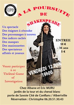 Théâtre : A la poursuite de Shakespeare_Albertville