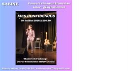 Concert de chansons françaises intergénérationnelles : Mes confidences_Annecy - Sabine Roche