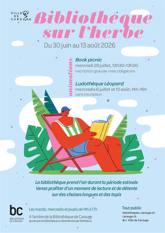 Bibliothèque sur l'herbe - DR
