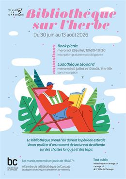 Bibliothèque sur l'herbe - DR