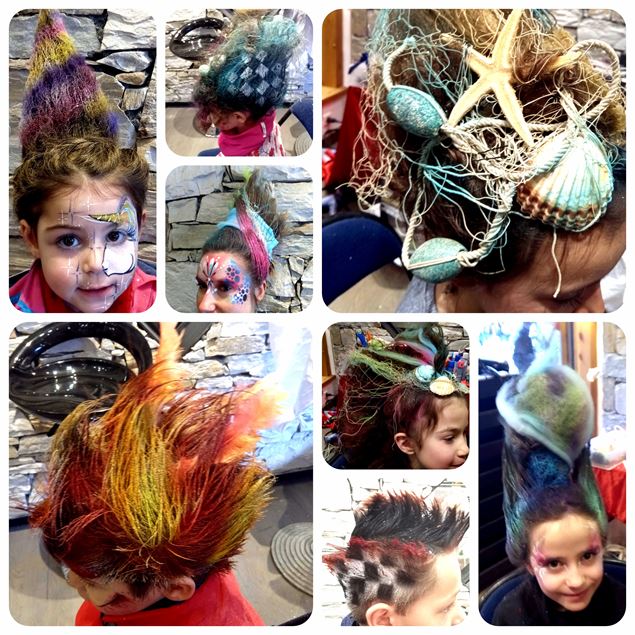 maquillage et coiffure excentrique Les Palaces Paillettes - Les Palaces Paillettes