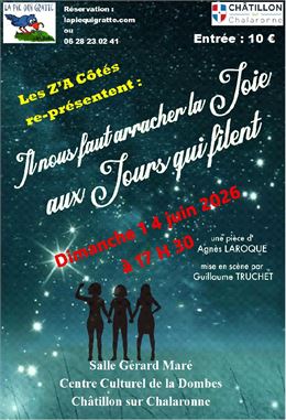 Pièce de théâtre - "Ll nous faut arracher la joie aux jours qui filent - pas de copyright