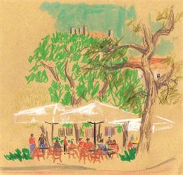 Atelier "Dessiner un paysage d'après nature" avec les artsites Zelie Elkihel et Owen Archinet_Les Ca