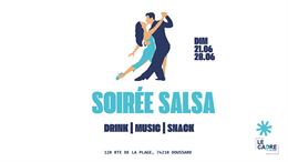 Couple dansant la salsa - Le Cadre