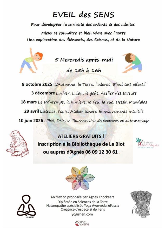 Atelier Eveil des SENS - Agnès Knockaert
