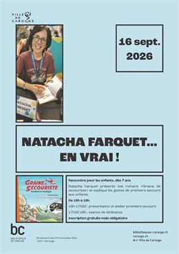 Natacha Farquet... en vrai ! : rencontre pour les enfants dès 7 ans - DR