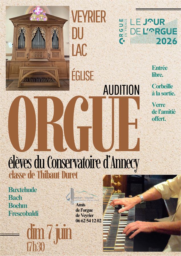 Récital de la classe d'orgue du Conservatoire_Veyrier-du-Lac