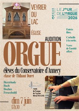 Récital de la classe d'orgue du Conservatoire_Veyrier-du-Lac
