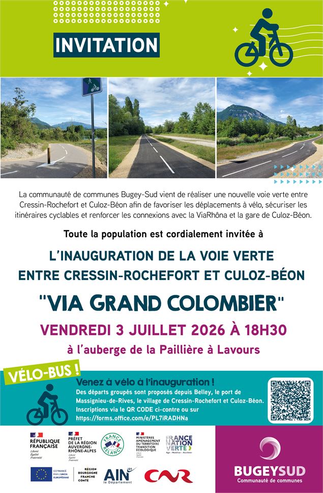 Inauguration voie verte Cressin Culoz - CCBS