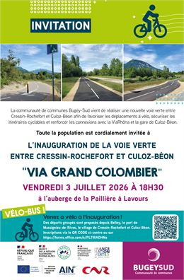 Inauguration voie verte Cressin Culoz - CCBS