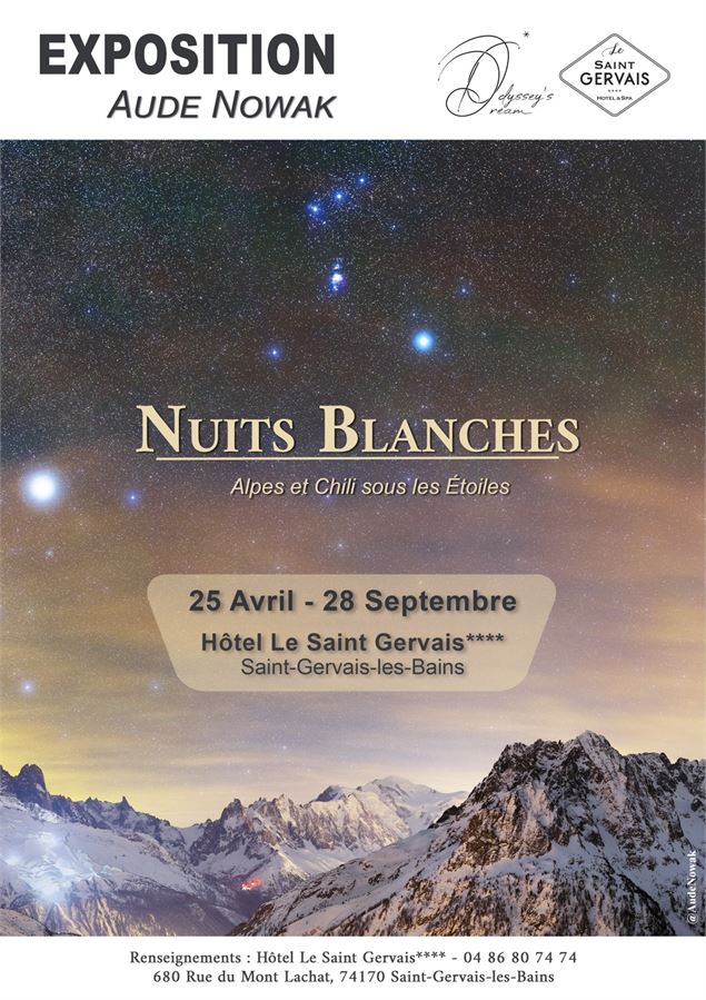 Flyer Exposition Nuit Blanches - Aude Nowak