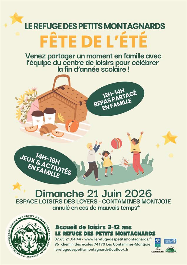 Fête de fin d'année scolaire avec le Refuge des Petits Montagnards_Les Contamines-Montjoie