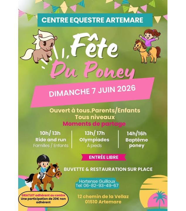 Fête du poney_Artemare - Centre Equestre d'Artemare