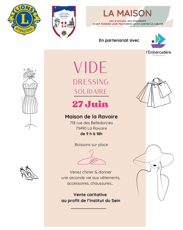 Vide dressing solidaire - Maison de la Ravoire - Vide dressing solidaire
