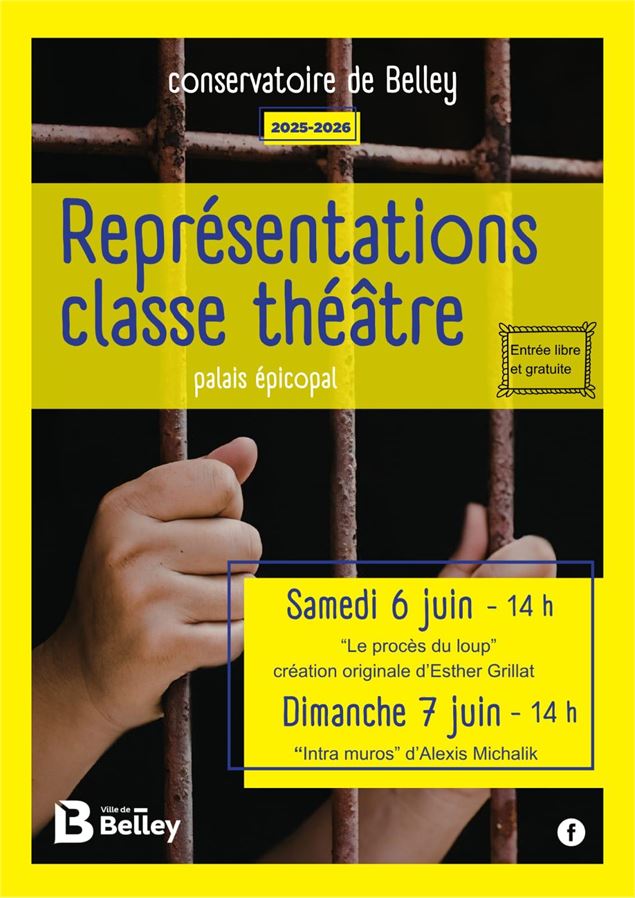 Représentations classe théâtre - Conservatoire de Belley