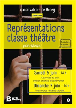 Représentations classe théâtre - Conservatoire de Belley