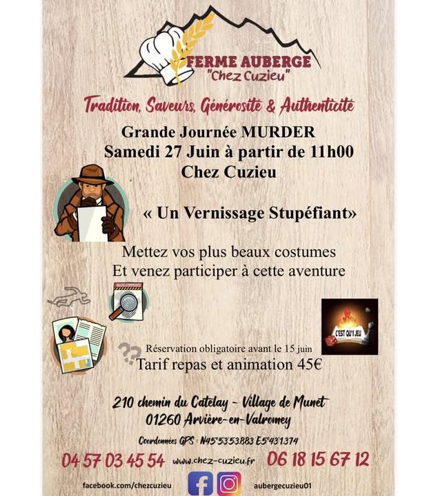 Journée murder party à la Ferme auberge 