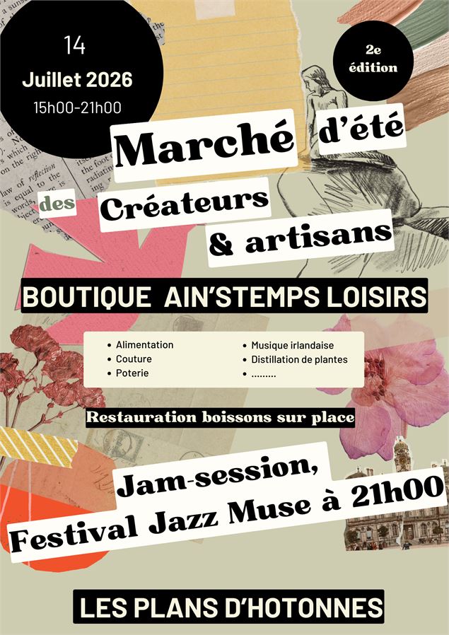Marché artisanal d'été aux Plans d'Hotonnes_Haut Valromey