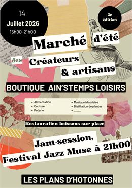 Marché artisanal d'été aux Plans d'Hotonnes_Haut Valromey